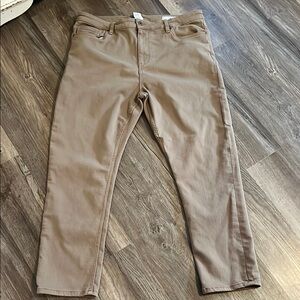 Men's Tan Casual Pants The Perfect Jean Company Size 38X30 Never Worn